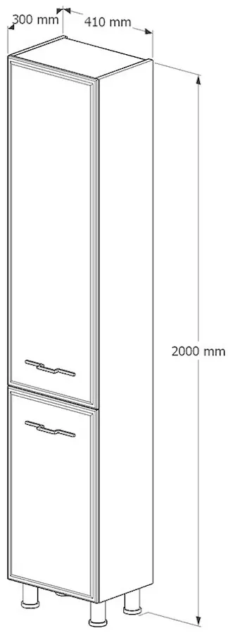 Penal Supraten Uaza 41x200 L (White)