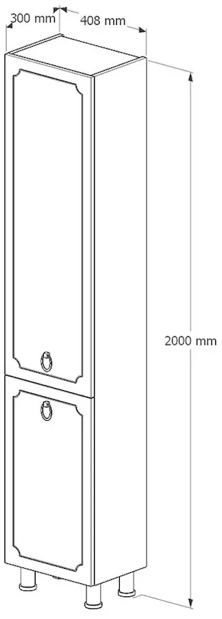 Penal Supraten Valua 40.8x200 L (White)