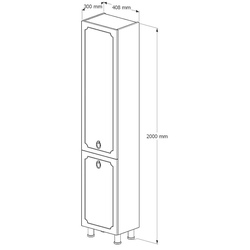 Penal Supraten Valua 40.8x200 R (White) Thumb