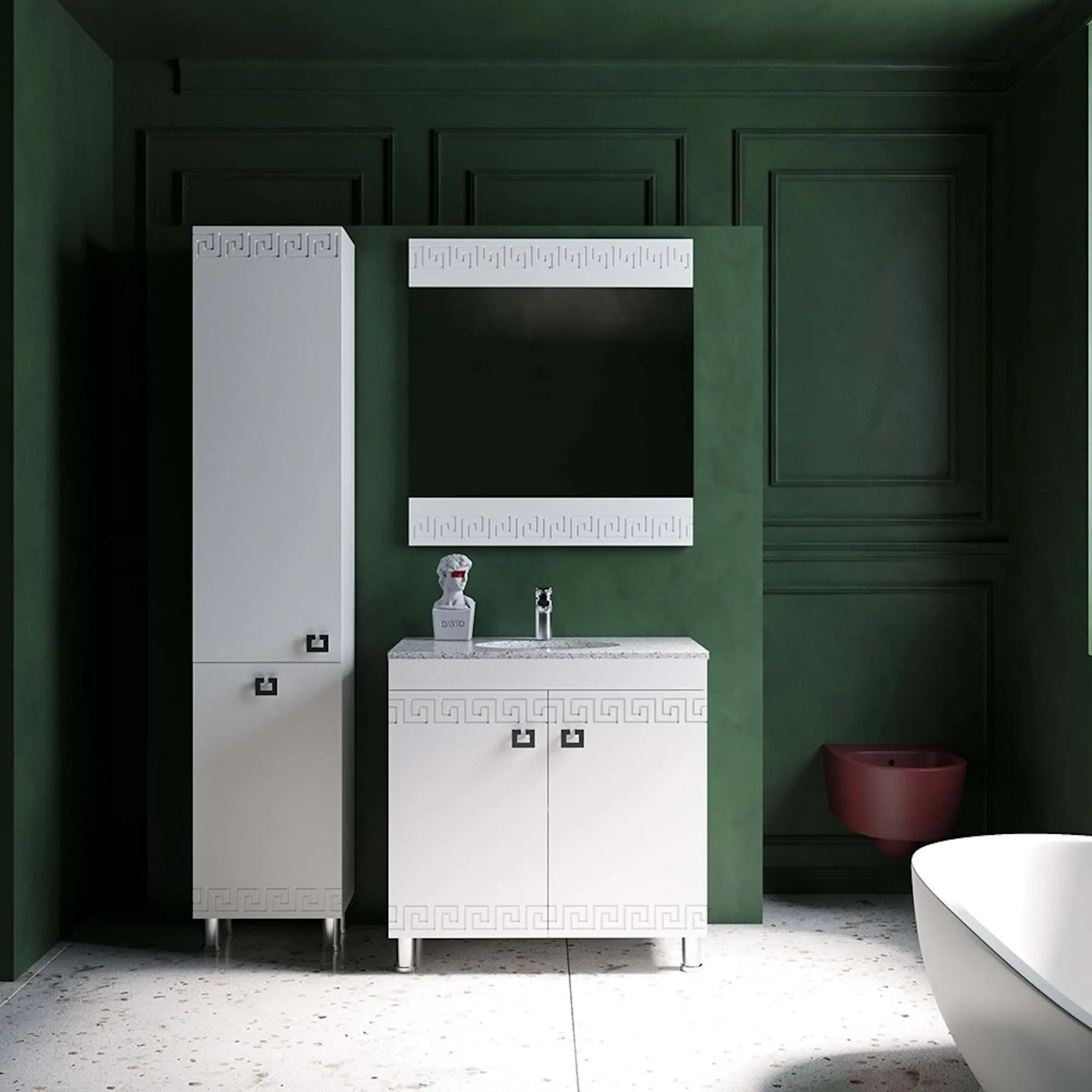 Пенал Supraten Versailles Right (White)