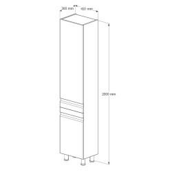 Пенал Supraten Viscon Left (White) Thumb