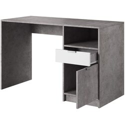 Masa de birou Yasen Karla KL1 (Woodcon/White) Thumb