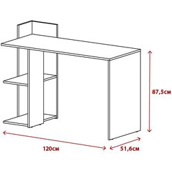 Masa de birou Yasen Paco PC1 (Old Style Dark/Matera) Thumb
