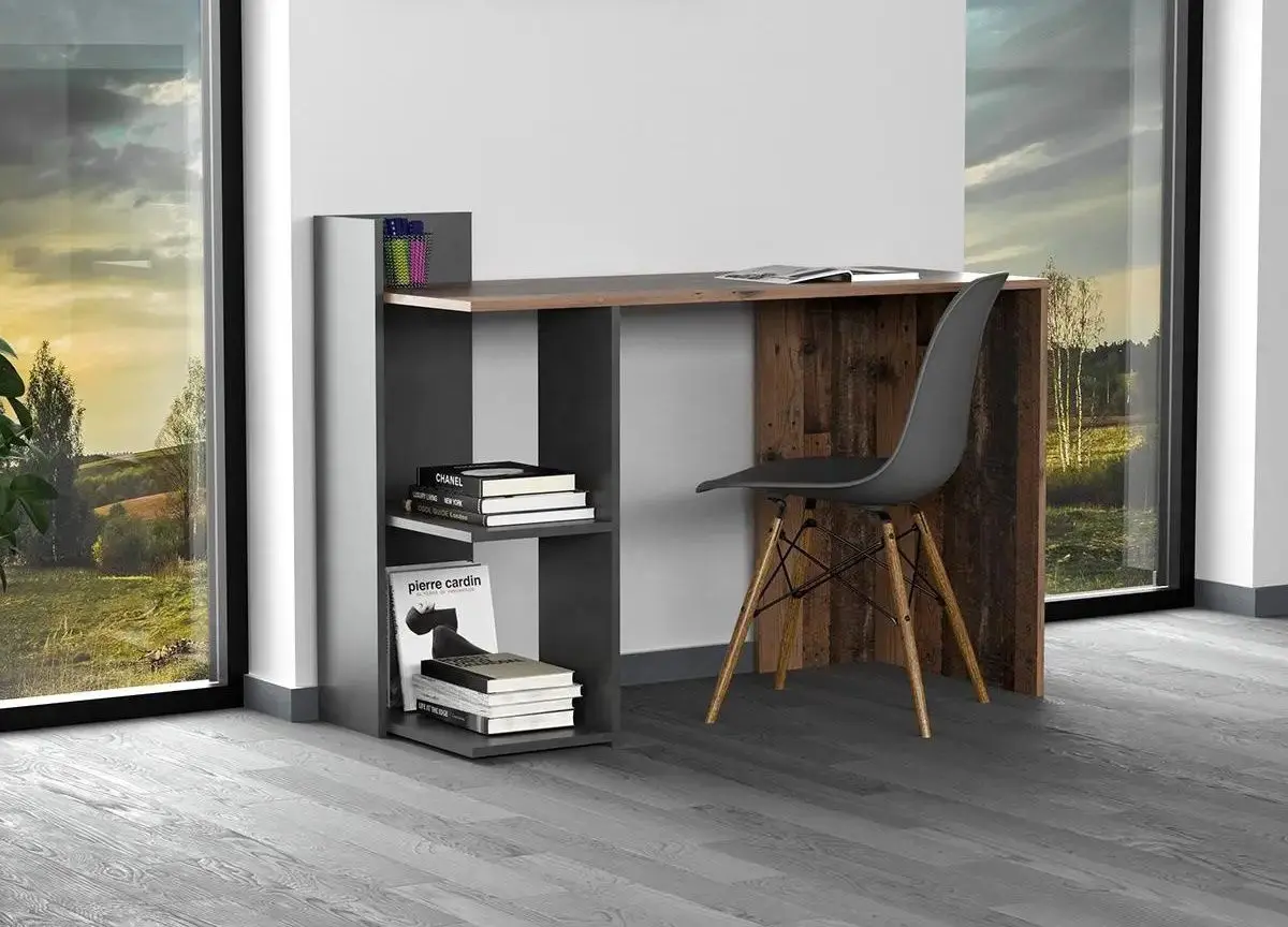 Masa de birou Yasen Paco PC1 (Old Style Dark/Matera)