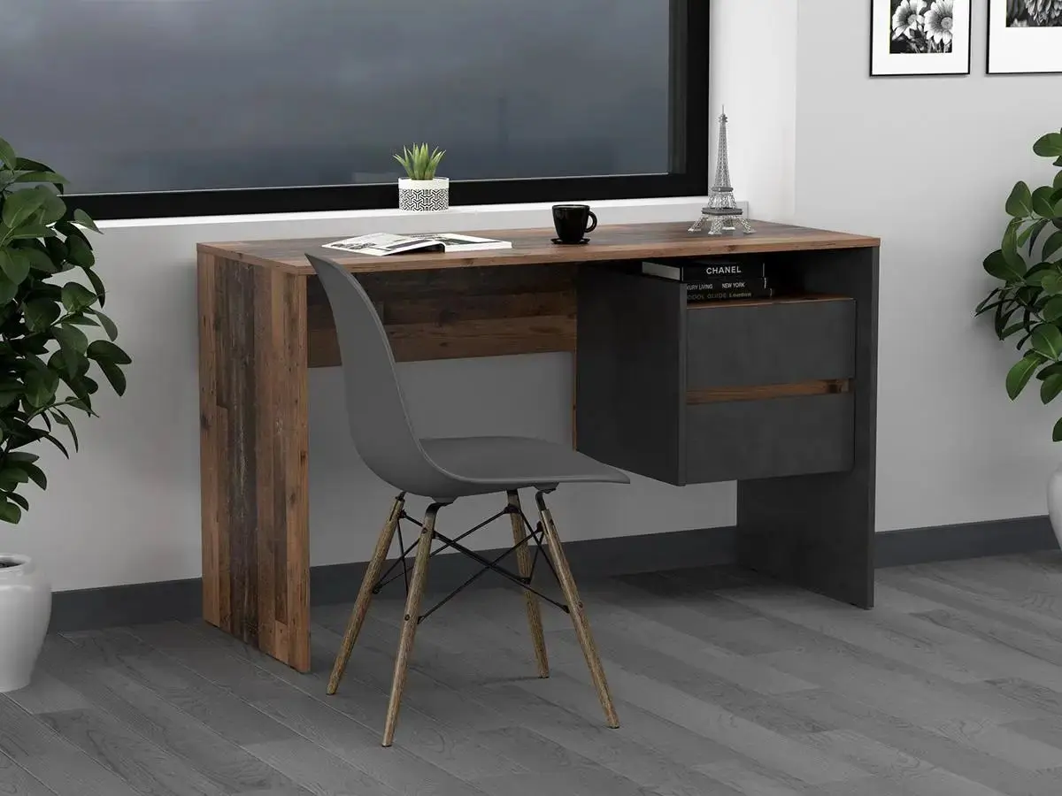 Masa de birou Yasen Paco PC3 (Old Style Dark/Matera)