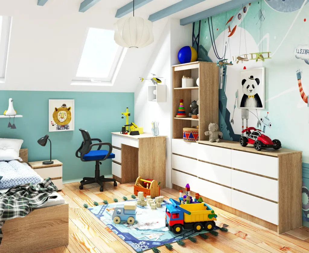 Письменный стол Akord A-7 90cm Left (Sonoma Oak/White)