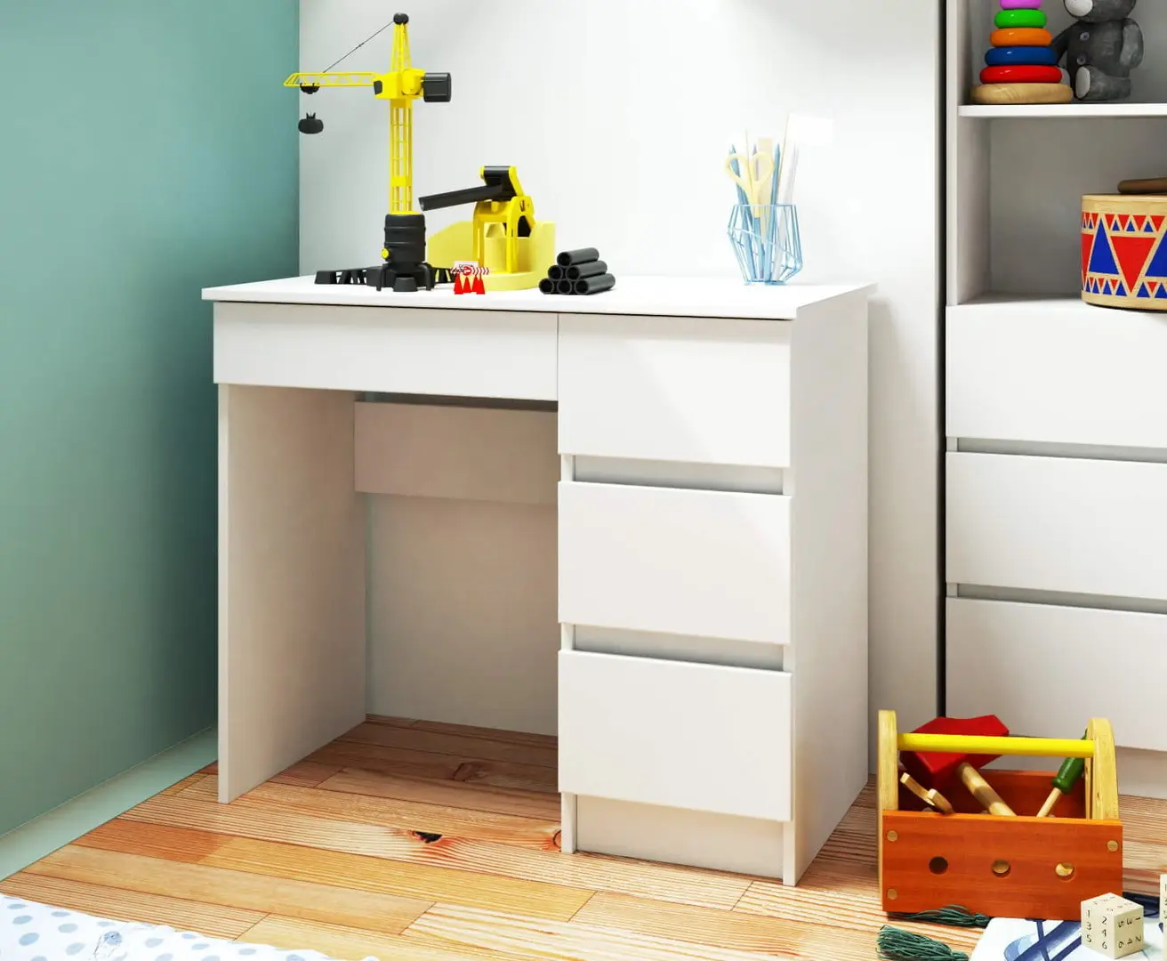 Письменный стол Akord A-7 90cm Right (White)