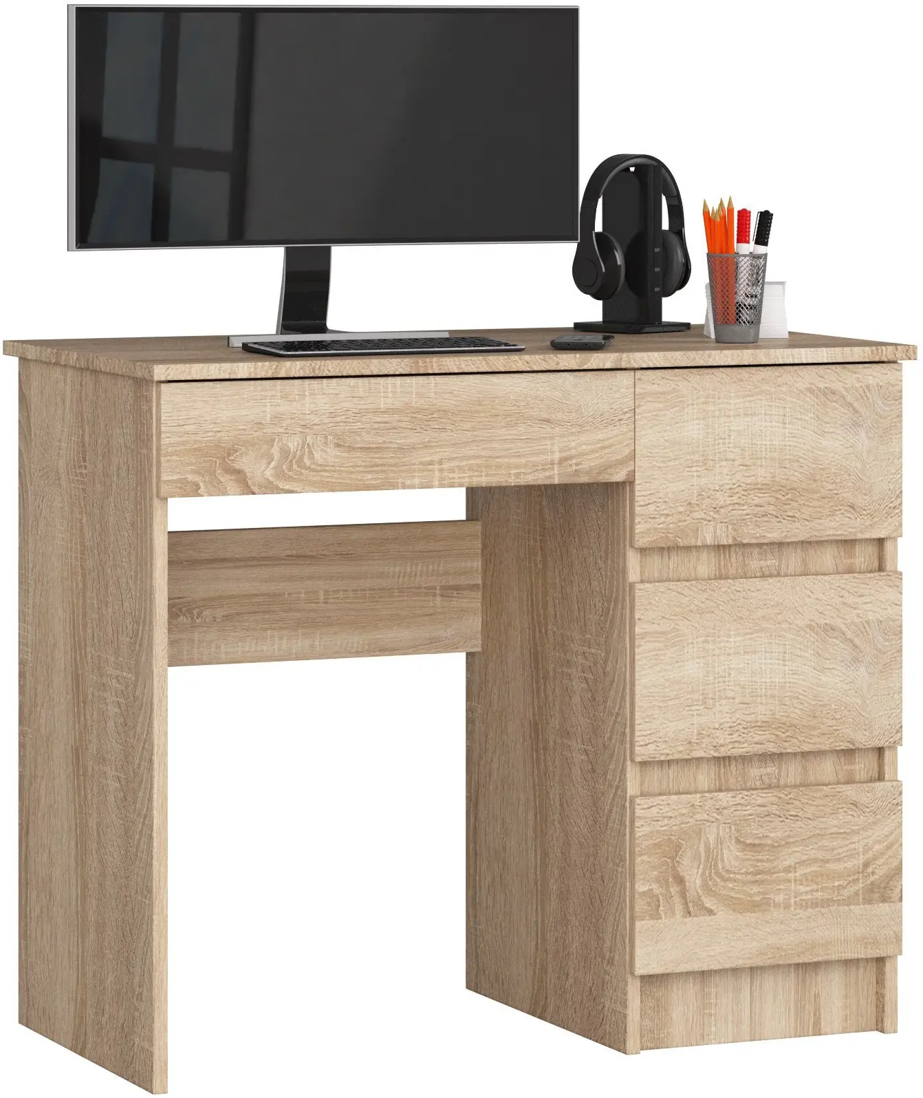 Masa de birou Akord A-7 90cm Right (Sonoma Oak)