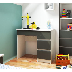 Masa de birou Akord A-7 90cm Right (White/Graphite Grey)