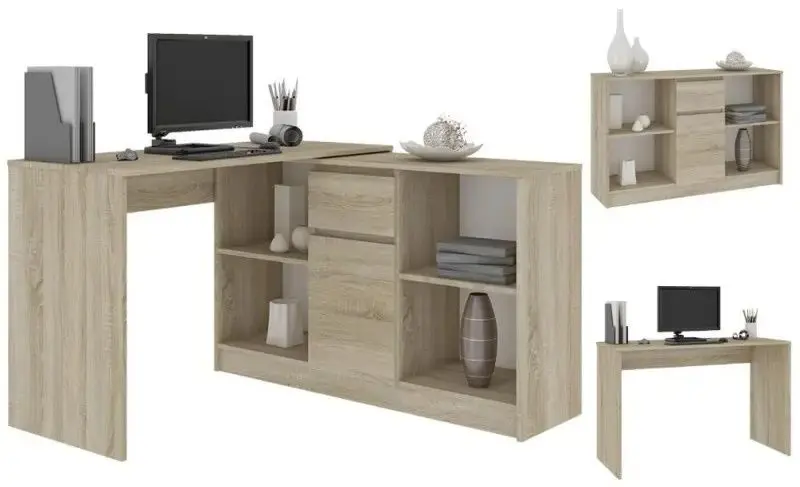 Masa de birou Akord B-17 120 (Sonoma Oak)