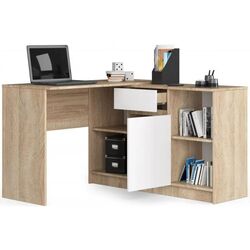 Masa de birou Akord B-17 (Sonoma Oak/White) Thumb