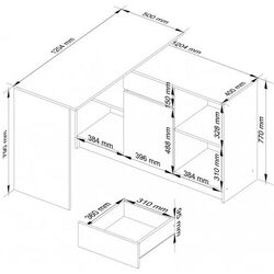 Masa de birou Akord B-17 (Wenge) Thumb