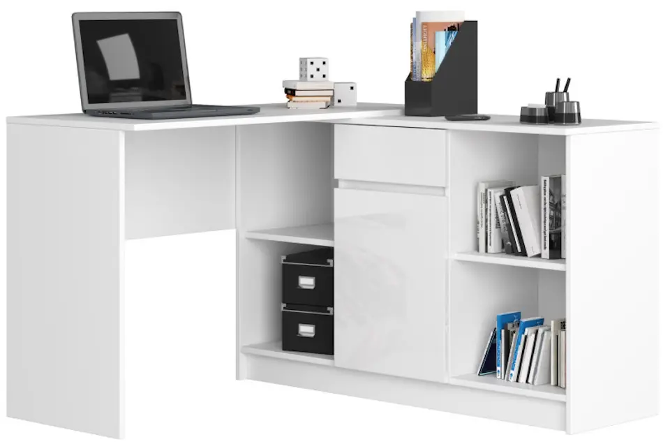 Письменный стол Akord B-17 (White/White Gloss)