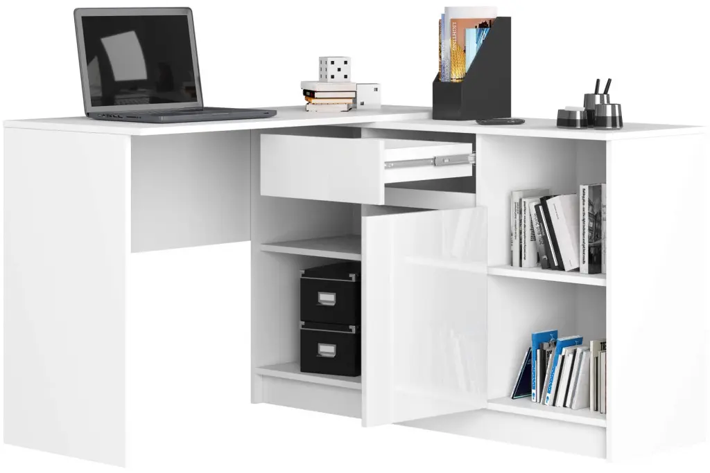 Письменный стол Akord B-17 (White/White Gloss)