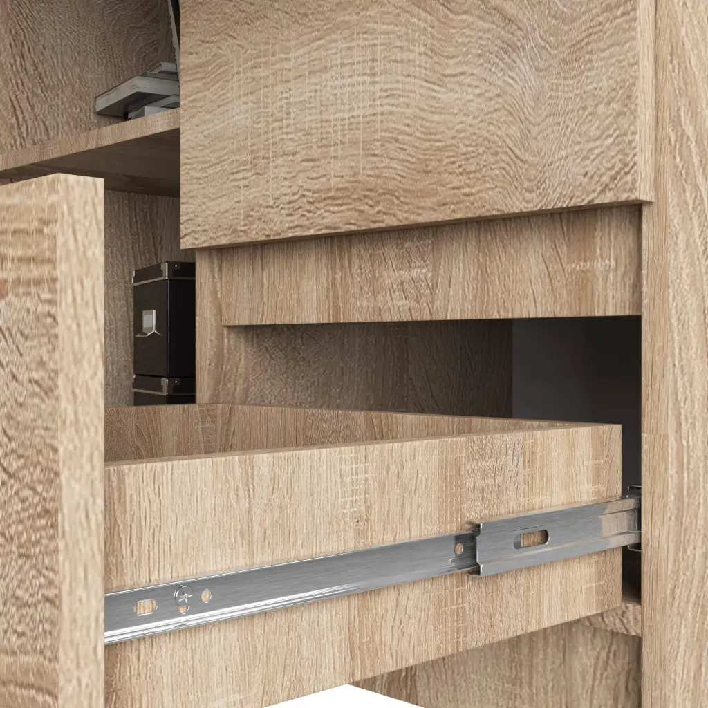 Письменный стол Akord B16 124cm Right (Sonoma Oak)