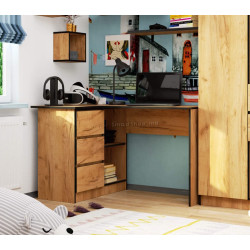 Письменный стол Akord B16 124см 3SZ Left (Craft Oak)