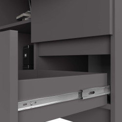 Письменный стол Akord B16 124см 3SZ Right (Graphite Grey) Thumb