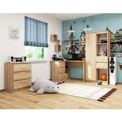 Письменный стол Akord B16 Left (Sonoma Oak) Thumb