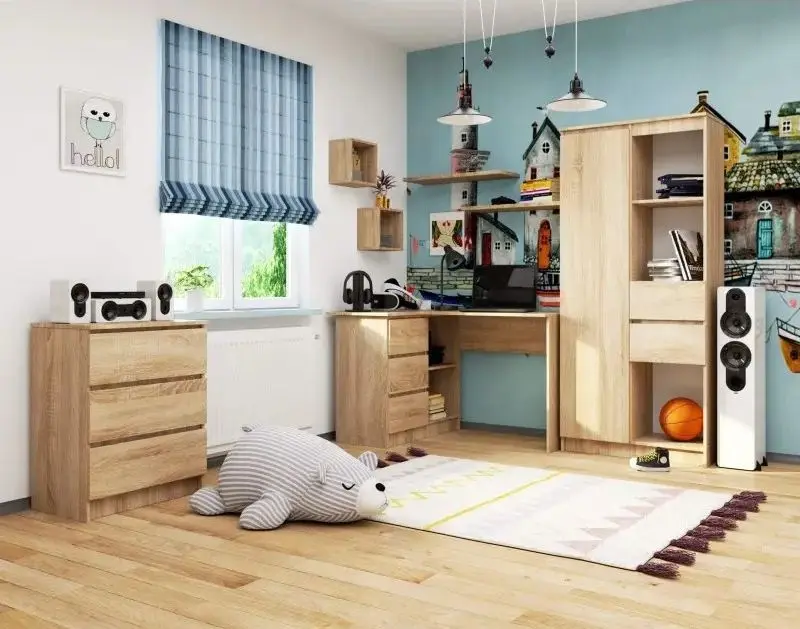 Письменный стол Akord B16 Left (Sonoma Oak)