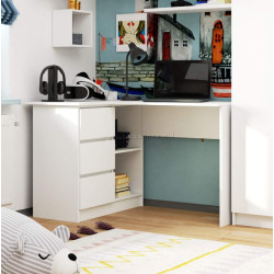 Masa de birou Akord B16 Left (White)