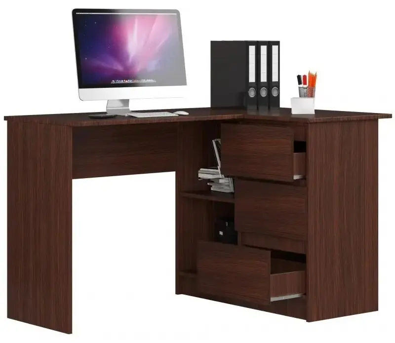 Masa de birou Akord B16 Right (Wenge)