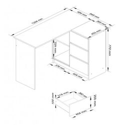 Masa de birou Akord B16 Right (Wenge) Thumb