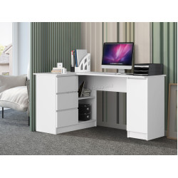 Masa de birou Akord B20 155cm Left (White)