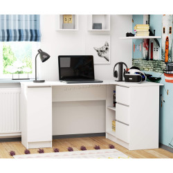 Masa de birou Akord B20 155cm Right (White)