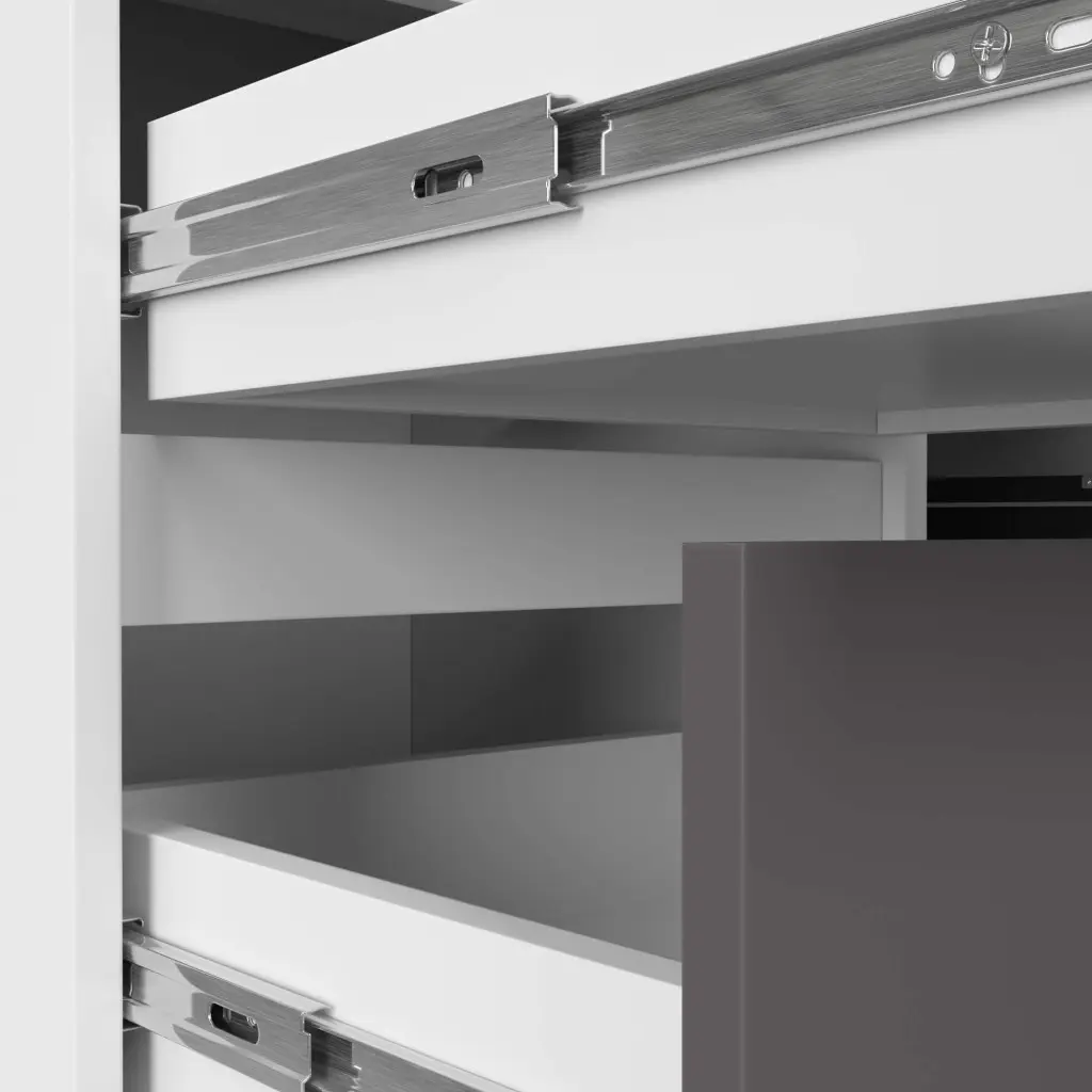 Masa de birou Akord B20 CLP Left (White/Graphite)