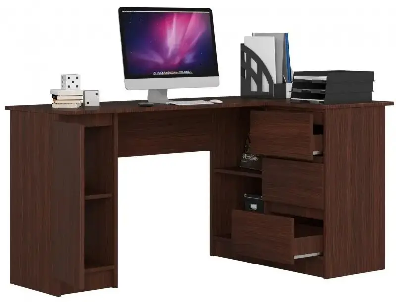 Masa de birou Akord B20 Right (Wenge)