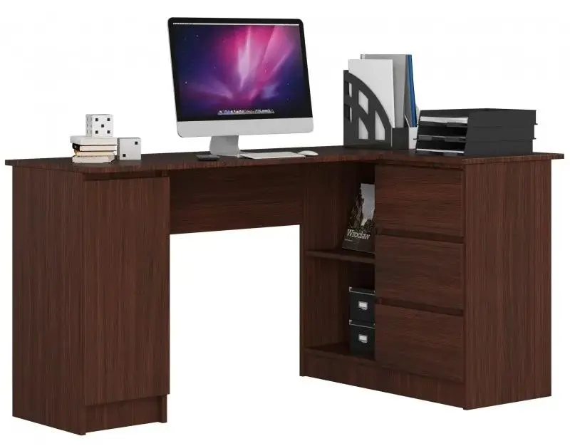 Masa de birou Akord B20 Right (Wenge)