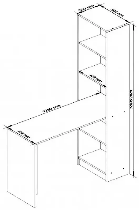 Письменный стол Akord Smart (White)