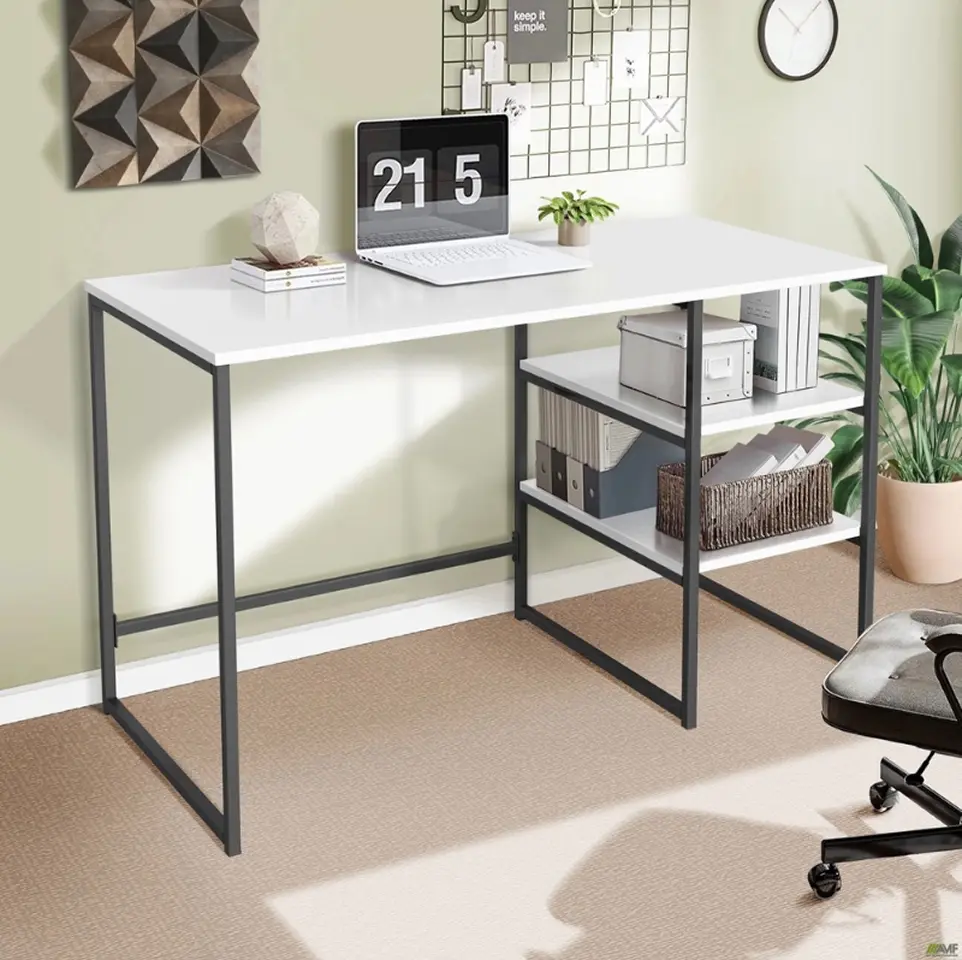 Masa de birou AMF Jet JT1200 (White/Black)