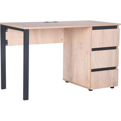 Masa de birou AMF Pluto ST R 1380 (Endgrain Oak/Graphite) Thumb