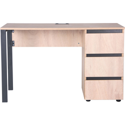 Masa de birou AMF Pluto ST R 1380 (Endgrain Oak/Graphite) Thumb