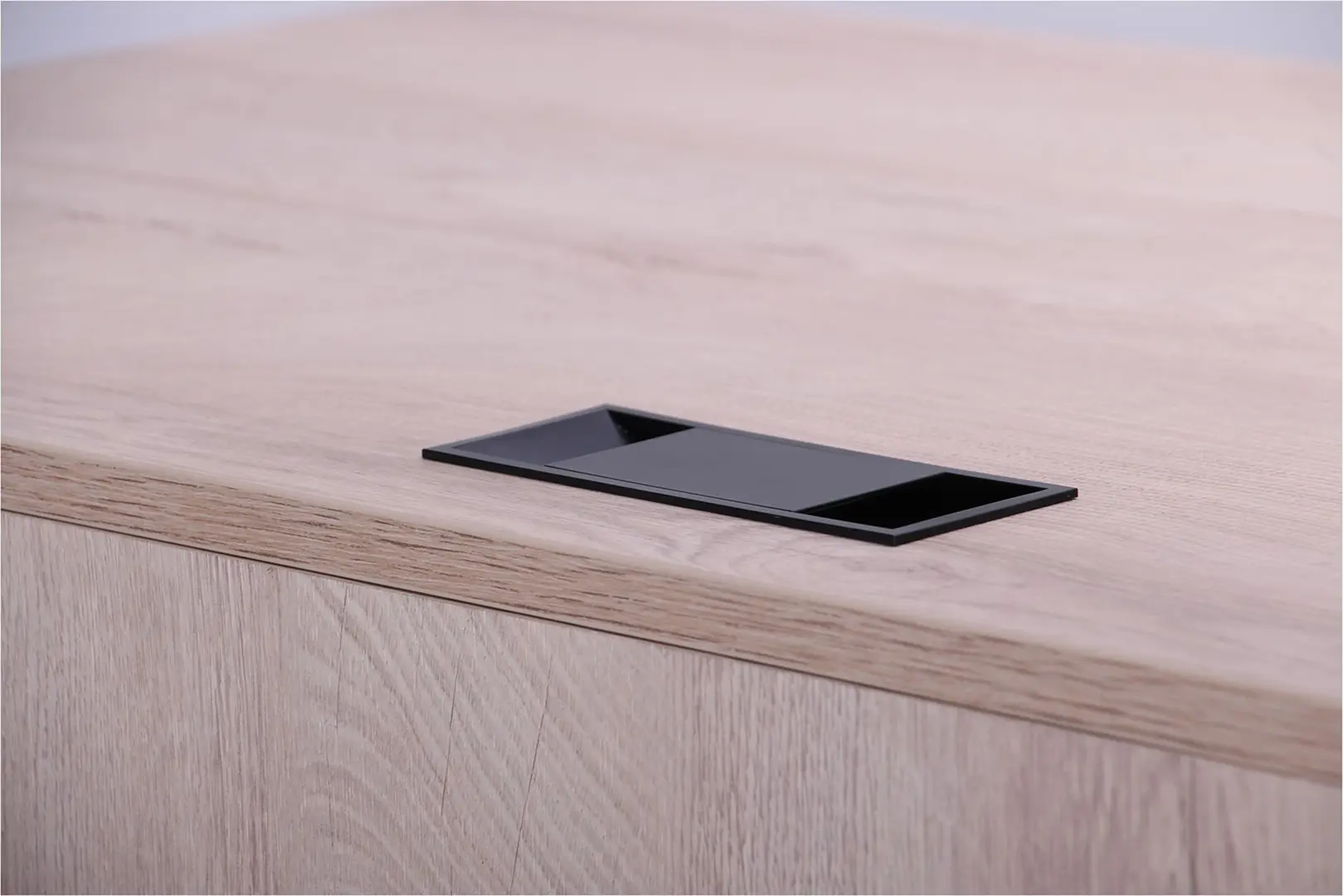 Masa de birou AMF Pluto ST R 1380 (Endgrain Oak/Graphite)