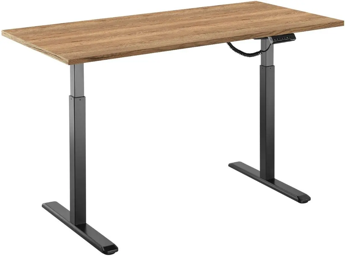 Masa de birou reglabila Blackmount BM-S03-22DB-Halifax120x25 (Wood/Black)