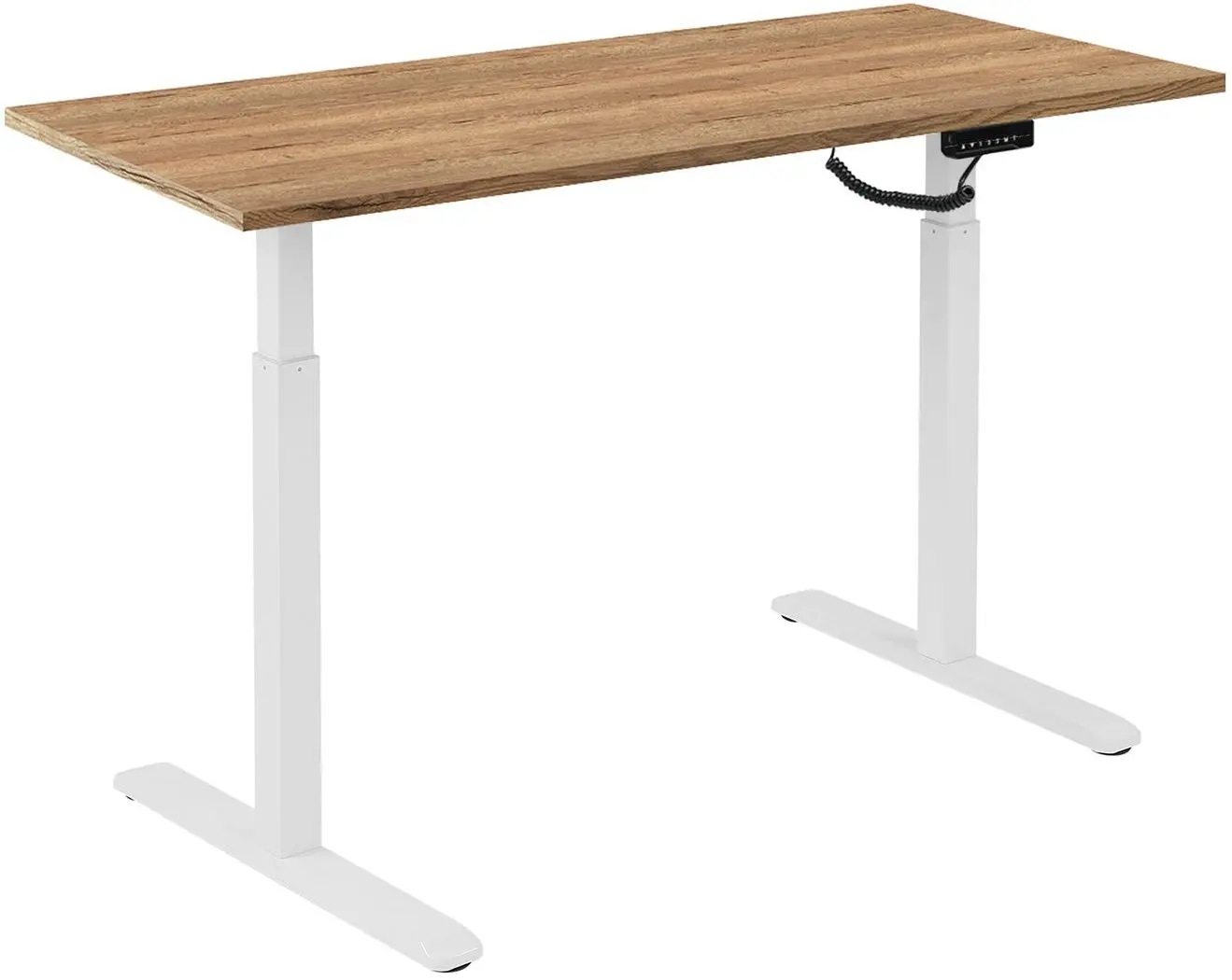 Masa de birou reglabila Blackmount BM-S03-22DW-Halifax120x2.5 (Wood/White)