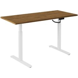 Masa de birou reglabila Blackmount BM-S03-22DW-Sherman138x67 (Wood/White)