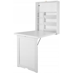 Masa birou de perete Costway CB10394WH (White) Thumb