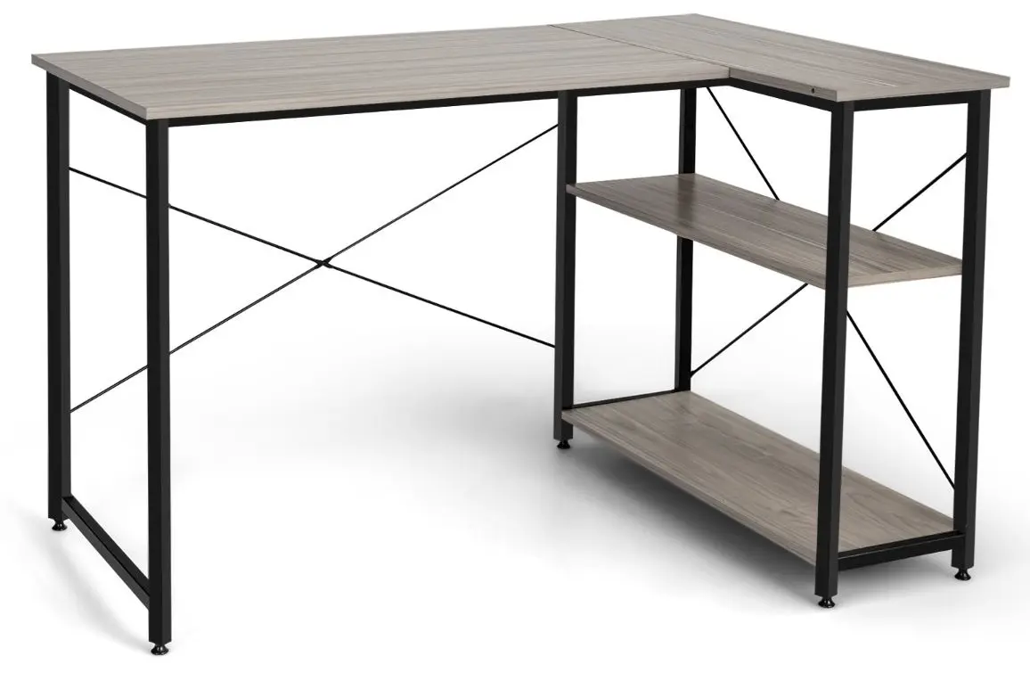 Masa de birou Costway CB10121GR (Grey/Black)