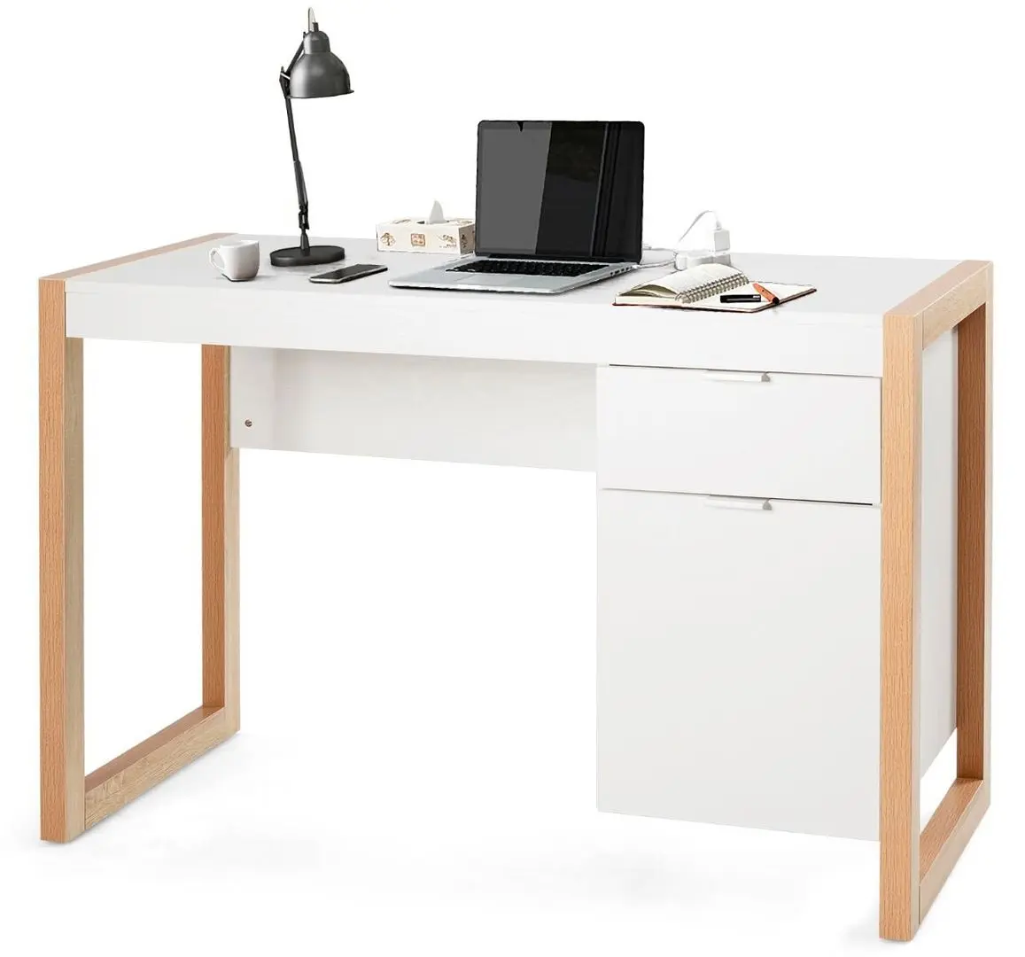 Письменный стол Costway CB10449WH (White) - 2