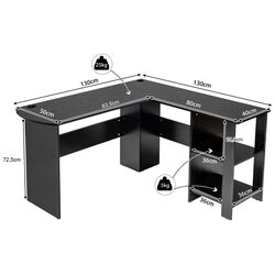 Masa de birou Costway CB10461DK (Black) Thumb