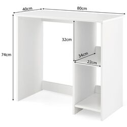Masa de birou Costway CB10516WH (White) Thumb