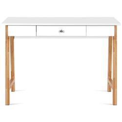 Masa de birou Costway HW61359NA (White/Natural) Thumb