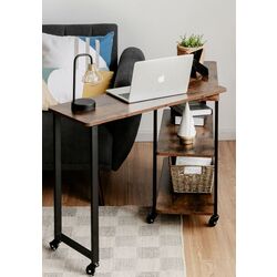 Masa de birou Costway HW63073CF (Brown/Black) Thumb