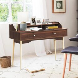 Masa de birou Costway HW63447CF (Brown) Thumb