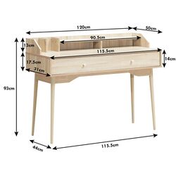 Masa de birou Costway HW63447NA (Natural) Thumb