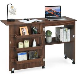 Письменный стол Costway HW65668BN (Brown) Thumb