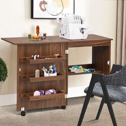 Письменный стол Costway HW65668BN (Brown) Thumb